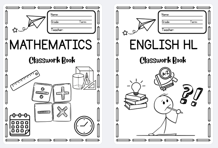 WORKBOOK COVER PAGES & FLIP FILE COVER PACK