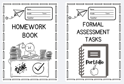 WORKBOOK COVER PAGES & FLIP FILE COVER PACK