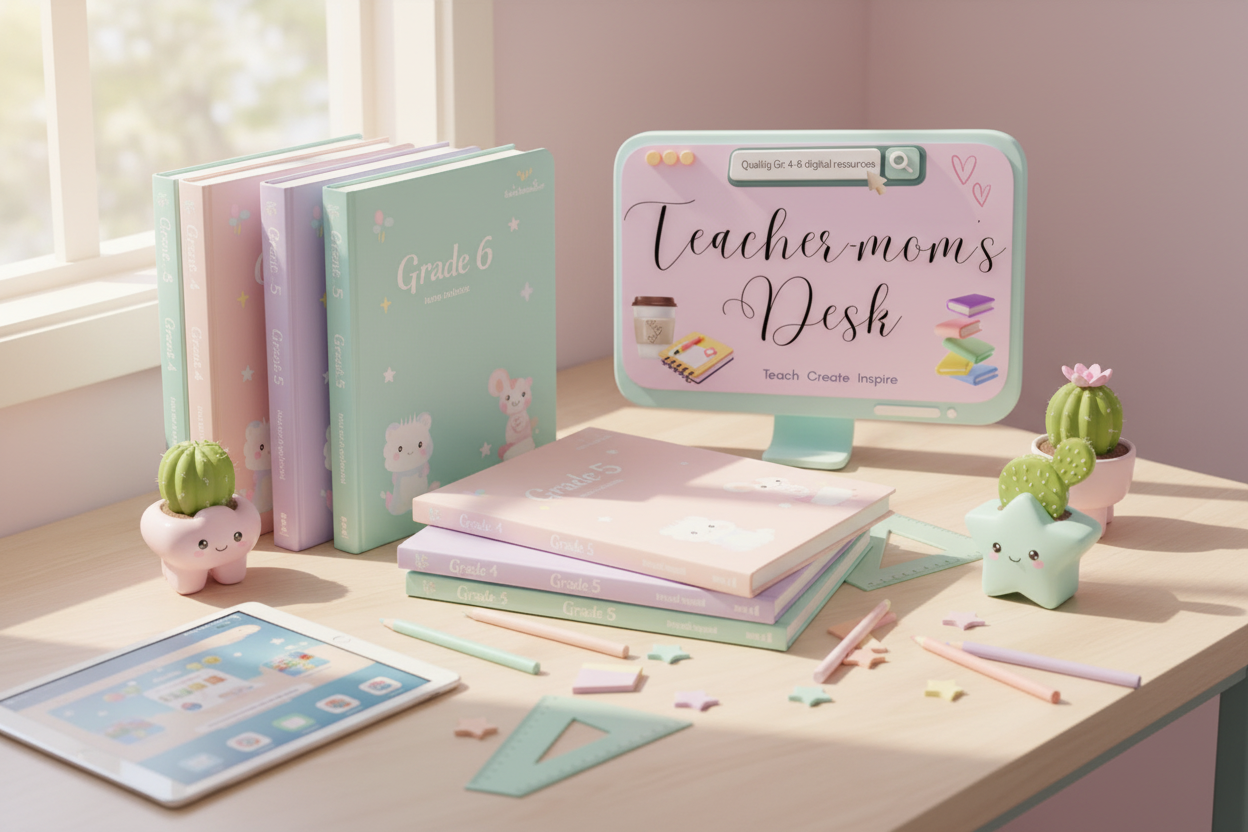 Pastel Kawaii Desk with Logo