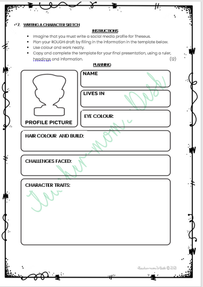 Eng HL/FAL Informal Assessment Term 3 Gr 6 Bundle